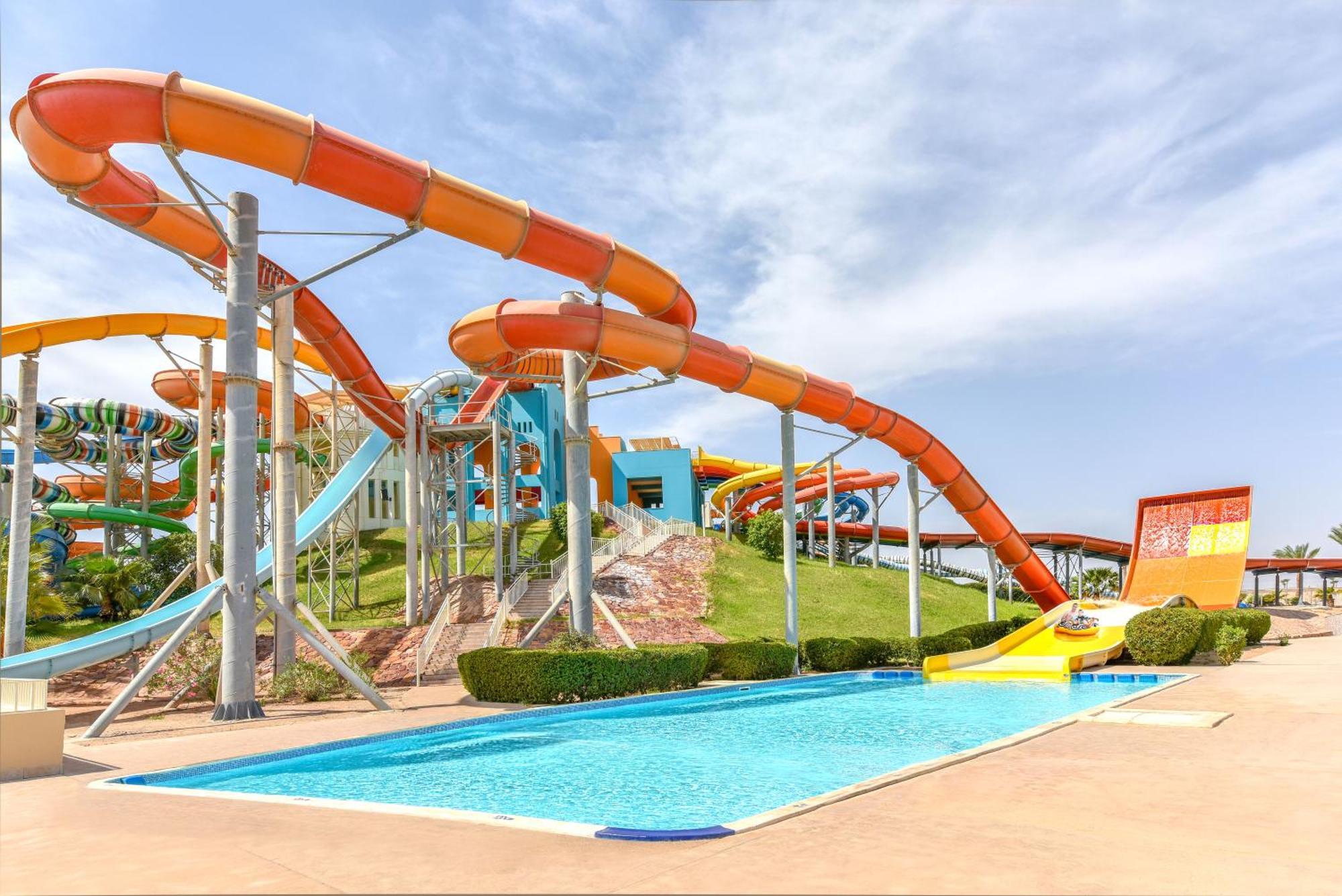 Hotel Jaz Aquaviva Hurghada Esterno foto Aqua Park